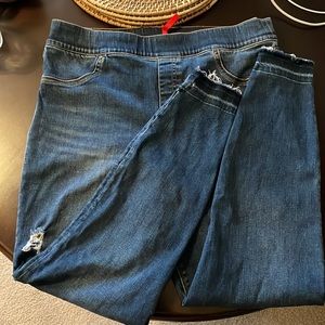 Spanx jeggings. Blue. Size XL. 12-14